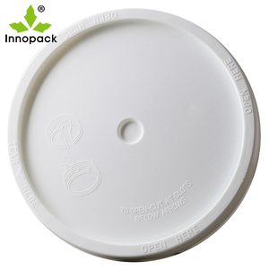 Cubo de plástico 13KG, Cubo de pintura, tapa arrancable, soporte de personalización, Cubo de plástico de 13L con tapa - Product Image 6