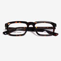 Lbashades OM33315 Nouvelles montures optiques carrées en acétate rétro de haute qualité, lunettes de mode vintage avec logo personnalisé, lunettes de luxe pour hommes