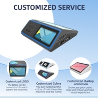 Tablette tactile Android POS de 10 pouces pour restaurant commande de nourriture double écran avec scanner d'imprimante de caisse enregistreuse