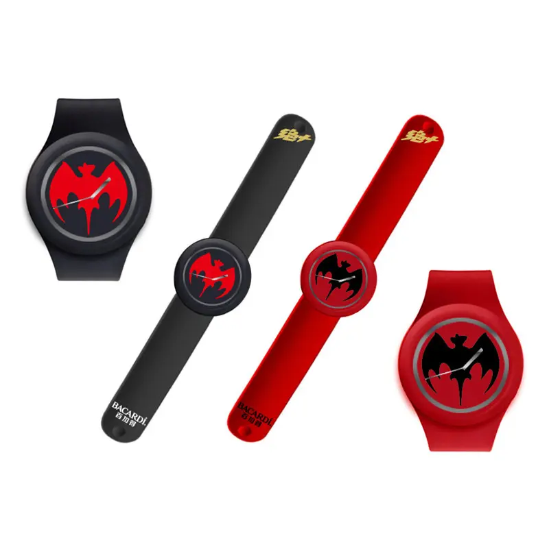 Cina produttore di orologi in Silicone cinturino a scatto ben 10 per la promozione dei bambini in Silicone Slap Watch