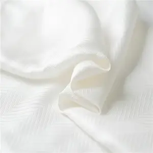 Chinese factory supply customized dyeable 100% jacquard damask twill silk fabric