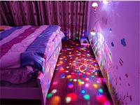 Ampoule LED multicolore à effet boule magique E27, activée par le son, pour bar KTV, lampe de scène rotative, laser clignotant, blanc chaud