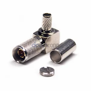 50ohm 90 Degree MCX Type Male Connector Crimp for RG179 Cable