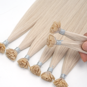 Extensioni per capelli in cheratina italiana pre-bonded con punta piatta mini K, a doppia trama, per saloni - Vendita all'ingrosso - Product Image 5
