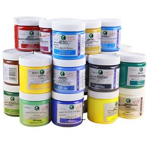 Maries ชุดเม็ดสีอะคริลิคครีมกันแดดกันน้ำ100มล. สำหรับเด็กเครื่องมือวาดภาพกราฟฟิตี้ผนังกระดาษขนาดกลางขายส่ง - Product Image 1