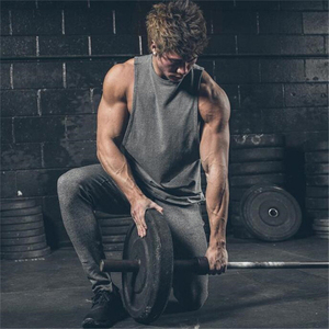 Sportswear Men Workout Solid Running Mens Tank Top Shirts Fitness Gym <b>Stringer</b> <b>Vest</b> Man Sport Quick Dry Custom Gym Tank Tops - Product Image 1