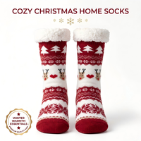 Chaussettes d'hiver épaisses et chaudes personnalisées, chaussettes de Noël douillettes en tricot pour femmes, chaussettes jetables du Père Noël, chaussettes duveteuses et moelleuses pour Noël