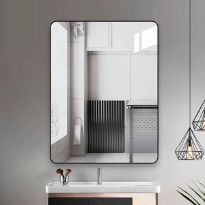 Espejo de baño rectangular no perforado <span class=keywords><strong>autoadhesivo</strong></span> montado en la pared y pegado en la pared para inodoro - Product Image 4