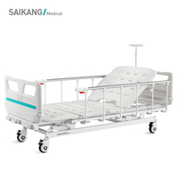 V3w5c SAIKANG vente en gros, 3 manivelles, 3 fonctions, pliable, manuel, soins infirmiers médicaux, fabricants de lits d'hôpital