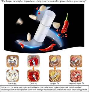 Hacheur alimentaire électrique, presse-ail, broyeur, mini hachoir à ail, écraseur, machine, outils de cuisine USB, gadgets électroniques - Product Image 4