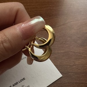 S925 Sterling Silver Korean Niche U-shaped Crescent Ear <b>Cuff</b> Korean Influencer Minimalist Fashion Jewelry Wholesale - Product Image 2