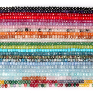 AsVrai U 3x4mm perle di pietra <span class=keywords><strong>naturale</strong></span> sfaccettate agata <span class=keywords><strong>acquamarina</strong></span> turchese perline per la creazione di gioielli fai da te bracciale accessori per <span class=keywords><strong>collana</strong></span> - Product Image 4