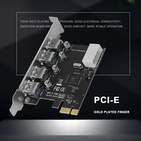 Tarjeta de Expansión PCIe X1 a 4 Puertos USB 3.0 Externos con Alimentación de 4 Pines Express