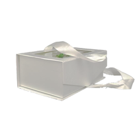 Caja de Regalo Rígida Ecológica con Tapa Magnética Transparente Reutilizable de Lujo Personalizada, Impresión Offset en Ventana