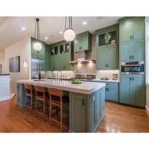 अमेरिकी शैली अनुकूलित रसोई फर्नीचर डिजाइन फैक्टरी मूल्य के साथ प्रकार के बरतन ठोस लकड़ी रसोई कैबिनेट - Product Image 3