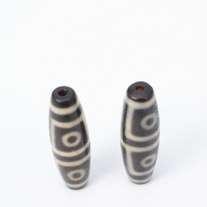 Commercio all'ingrosso di massa tibetano branello allentato nero e <span class=keywords><strong>marrone</strong></span> naturale dzi perle di <span class=keywords><strong>agata</strong></span> - Product Image 5