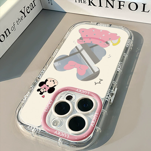 Dễ Thương Trở Lại Xem Mô Hình Điện Thoại Di Động Trường Hợp Đối Với iPhone 15 16 Pro Phim Hoạt Hình Điện Thoại Vỏ Gương Kết Thúc Màu In Bảo Vệ <span class=keywords><strong>Cove</strong></span> - Product Image 4