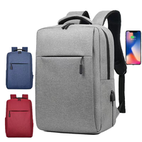 Sac à dos de voyage simple à la mode pour étudiant Campus bureau Logo imprimé fabriqué Oxford sac d'ordinateur portable personnalisable