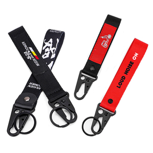 Biểu Tượng Tùy Chỉnh Xe Máy Keychain In Thăng Hoa Dây Đeo Cổ Tay Polyester Dây Buộc Keychain Dây Ngắn Móc Chìa Khóa Dây Buộc - Product Image 3