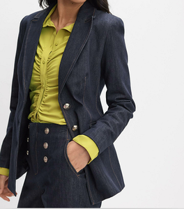 เสื้อแจ็คเก็ตสูทผ้าทอลายก้างปลาสำหรับผู้หญิง รุ่นใหม่ ฤดูหนาว 2025 แฟชั่นทันสมัย ใช้ได้หลากหลาย สไตล์ลำลอง - Product Image 5