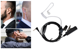 Écouteur de talkie-walkie à tube acoustique discret avec micro PTT et embout auriculaire moyen pour radio bidirectionnelle <span class=keywords><strong>Baofeng</strong></span> <span class=keywords><strong>BF</strong></span>-UV3R <span class=keywords><strong>BF</strong></span>-<span class=keywords><strong>T1</strong></span> à 1 broche - Product Image 5