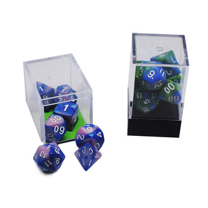 Tùy Chỉnh RPG DND Nhựa Trong Suốt Dice Box Bảo Vệ Dice Hiển Thị Góc Vuông Khối Trong Suốt Của Dice Lưu Trữ <span class=keywords><strong>Container</strong></span> - Product Image 1