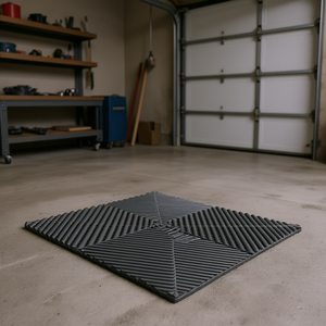 Dalles de revêtement de sol pour garage 15,7x15,7 po, antidérapantes, en EVA, système de fixation par clipsage, pour garages, sous-sols, ateliers de réparation - Product Image 2