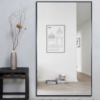 Miroirs encadrés rectangle moderne de meilleure qualité Miroir de toilette dans la salle de bain Mur décoratif Miroir de bain Taille personnalisée