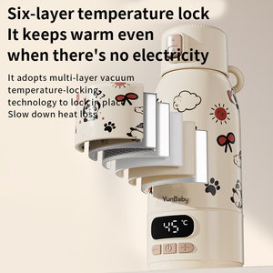 Gobelet à eau chaude électrique portable pour les sorties, 316, température constante, bouilloire pour lait pour bébé, charge sans fil, transfrontalier - Product Image 2