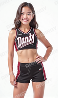 Vente en gros de haute qualité Cheerleading pratique porter personnalisé scintillant Bling exercice filles train Cheer cultures et shorts