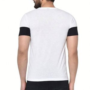 Nouveaux T-shirts Homme en Gros à Manches Courtes 100% Coton Tissu Peigné Motif Lettres Personnalisé Respirant Séchage Rapide Anti-Boulochage Rouge - Product Image 3