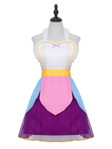 Costume pour la fête d'Halloween : Cosplay <span class=keywords><strong>de</strong></span> la Dame <span class=keywords><strong>de</strong></span> la Théière, une belle tenue <span class=keywords><strong>de</strong></span> demoiselle d'honneur avec <span class=keywords><strong>tablier</strong></span> - Product Image 1
