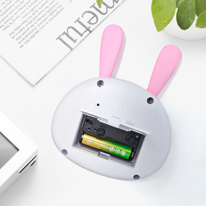 Trẻ em tùy chỉnh sinh viên món quà dễ thương phim hoạt hình Bunny tối thiểu Retro vui thạch anh bảng cơ khí bàn Analog Loud Đồng hồ báo thức máy - Product Image 5