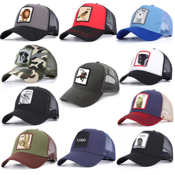 Mesh Men and Women Trucker Hat Anime Embroidered 5 Panel  Animal Farm Trucker Mesh Baseball Cap