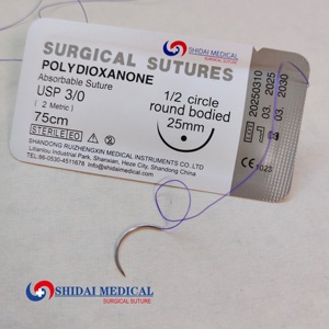 Hilo de <span class=keywords><strong>Sutura</strong></span> Absorbible de Polidioxanona PDO, Estéril, Material de Seguridad con Certificación ISO13485 <span class=keywords><strong>para</strong></span> Uso Quirúrgico - Product Image 4
