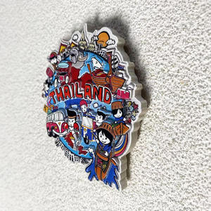 تايلاند الحرف التذكارية السياحة الكرتون ثلاثي الأبعاد الراتنج الطبيعي ديكورات المنزل 3D رسمت الجليد ملصقات - Product Image 5