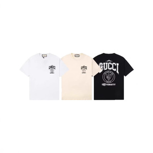 T-shirt Casual di Alta Qualità Nanyou, Marca Trendy GU Gujia B, Versione Premium con Tasca e Scritta, Sensazione di Freschezza - Product Image 1