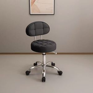 Silla de Pedicura Hidráulica Redonda Ajustable con Ruedas para Salón de Belleza, Masajes y Sala de Estar - Product Image 2