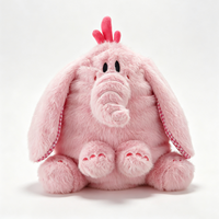 Peluche étoile de dessin animé mignonne, jouet en peluche doux et interactif avec oreilles mobiles, cadeau pour enfants et bébés, cadeau de vacances