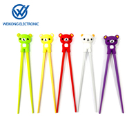 Baguettes en silicone pour enfants, motif dessin animé, amusantes et mignonnes, pour clavier et pavé numérique
