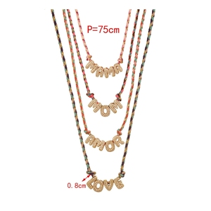 <span class=keywords><strong>Collana</strong></span> con Ciondolo MAMA LOVE MOM in Corda Rosa Intrecciata con Strass per San Valentino e <span class=keywords><strong>Festa</strong></span> <span class=keywords><strong>della</strong></span> <span class=keywords><strong>Mamma</strong></span> - Product Image 4