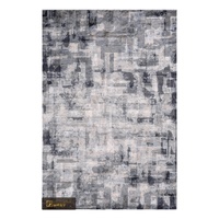 Tapis turc LandScopeTech, série murale de Dunhuang, bleu gris abstrait, tapis moderne pour salon, 2450g, tapis de luxe Wilton, RTS