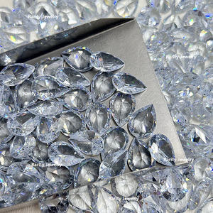 Màu Trắng Lê Cắt 6*9Mm Để 10*14Mm 1000Pcs Mỗi Túi Pha Lê Zircon Đá Lớn Tinh Thể Giọt Giọt Đá Quý Zircon Pha Lê Đá - Product Image 4