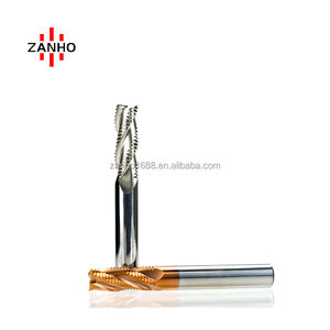 ZANHO haute vitesse carbure monobloc CNC fraise Durable approvisionnement d'usine non revêtu Rouhing fraise en bout pour l'ébauche d'étain - Product Image 4