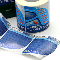 Étiquettes adhésives liquides imperméables, résistantes à l'huile, durables, écologiques, autocollants en PET avec une forte adhérence pour les produits chimiques