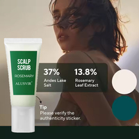 OEM Gommage pour le cuir chevelu au romarin Exfoliant doux naturel Nettoyage en profondeur Anti pelliculaire Anti-chute de cheveux Gommage pour le cuir chevelu Marque privée