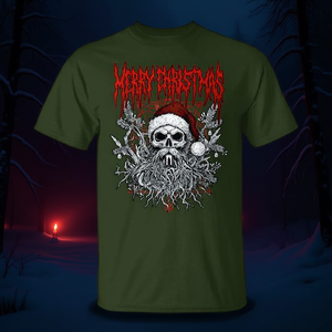 T-shirt de Noël Heavy Metal Santa, design parodie Death Metal, taille adulte unisexe - Product Image 3