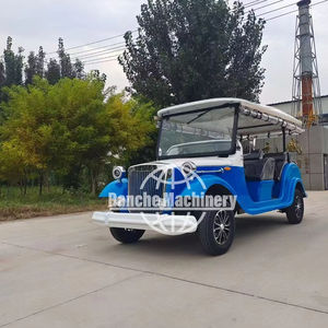 Voiture de golf vintage bleue rétro homologuée pour la route, buggy, voiture électrique vintage classique, vente pour adultes - Product Image 1