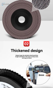 ใบมีดลูเวอร์แบบหนา, ล้อลูเวอร์, ใบมีดขัดเงา, ล้อร้อยแผ่น, ใบพัดสีขาว, เครื่องเจียร - Product Image 2