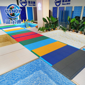 Tapis de sol antidérapant en mousse PVC Landy, rectangulaire, couleur personnalisée, antidérapant pour la zone de piscine - Product Image 1